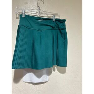 Limited Too LTD 2.0xl Teal Green Pleated Athletic Tennis Skort Built-in Shorts